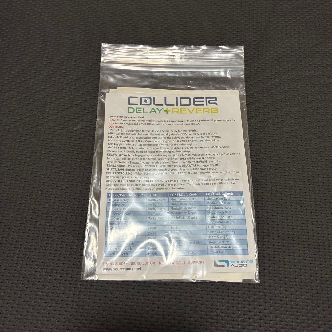 ギター Source Audio SA263 COLLIDER DELAY+REVERB