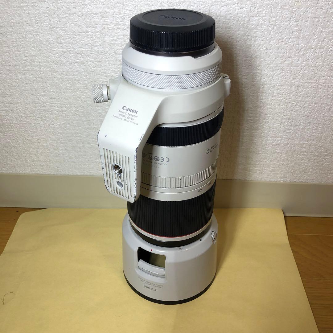 canon レンズ　RF100 500 箱付き　前玉傷、躯体ヒビ