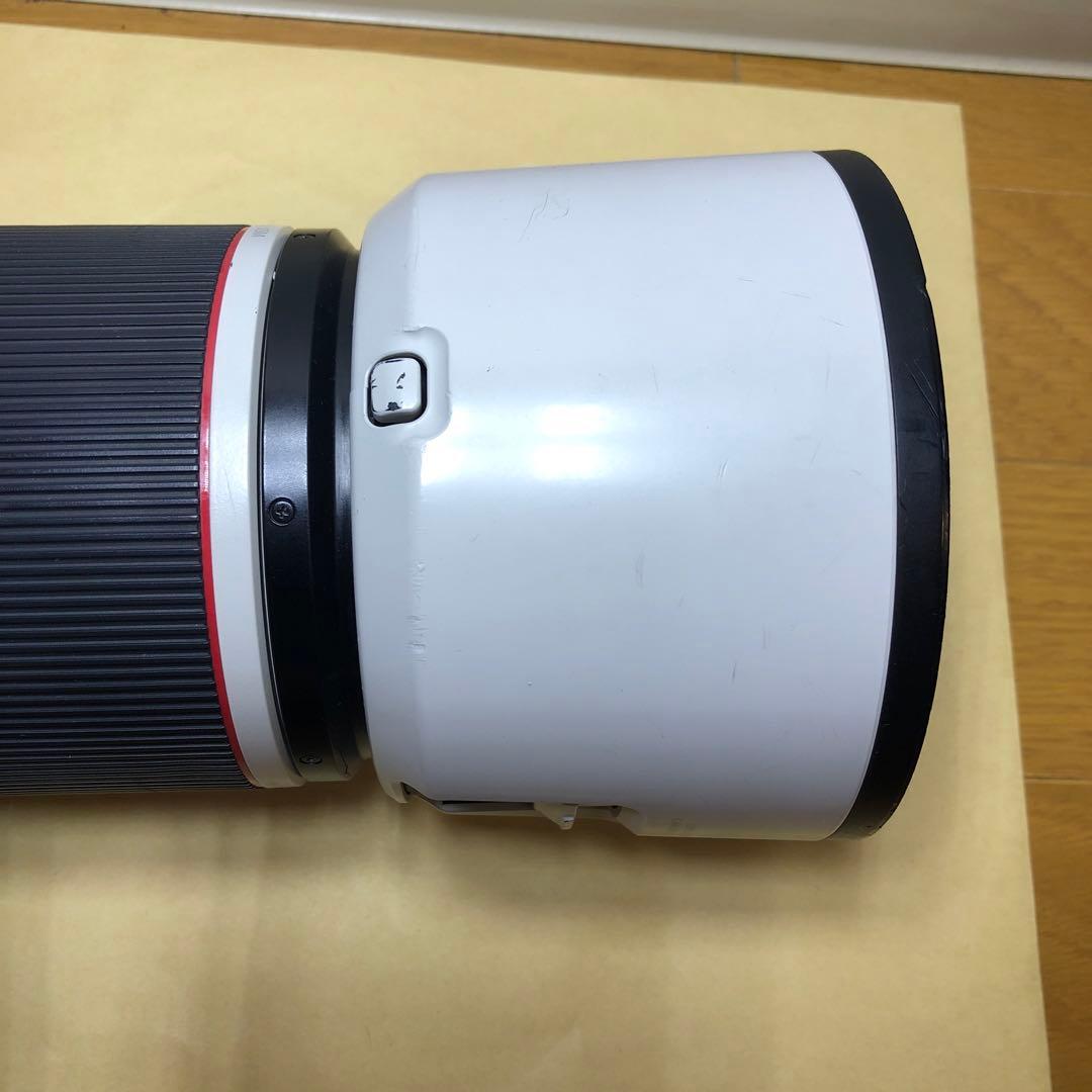 canon レンズ　RF100 500 箱付き　前玉傷、躯体ヒビ