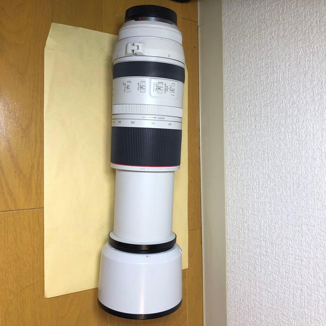 canon レンズ　RF100 500 箱付き　前玉傷、躯体ヒビ