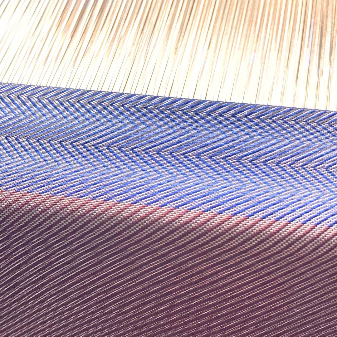 手織り　佐賀錦　木目込人形　午　 2026年　干支人形　青　一点物