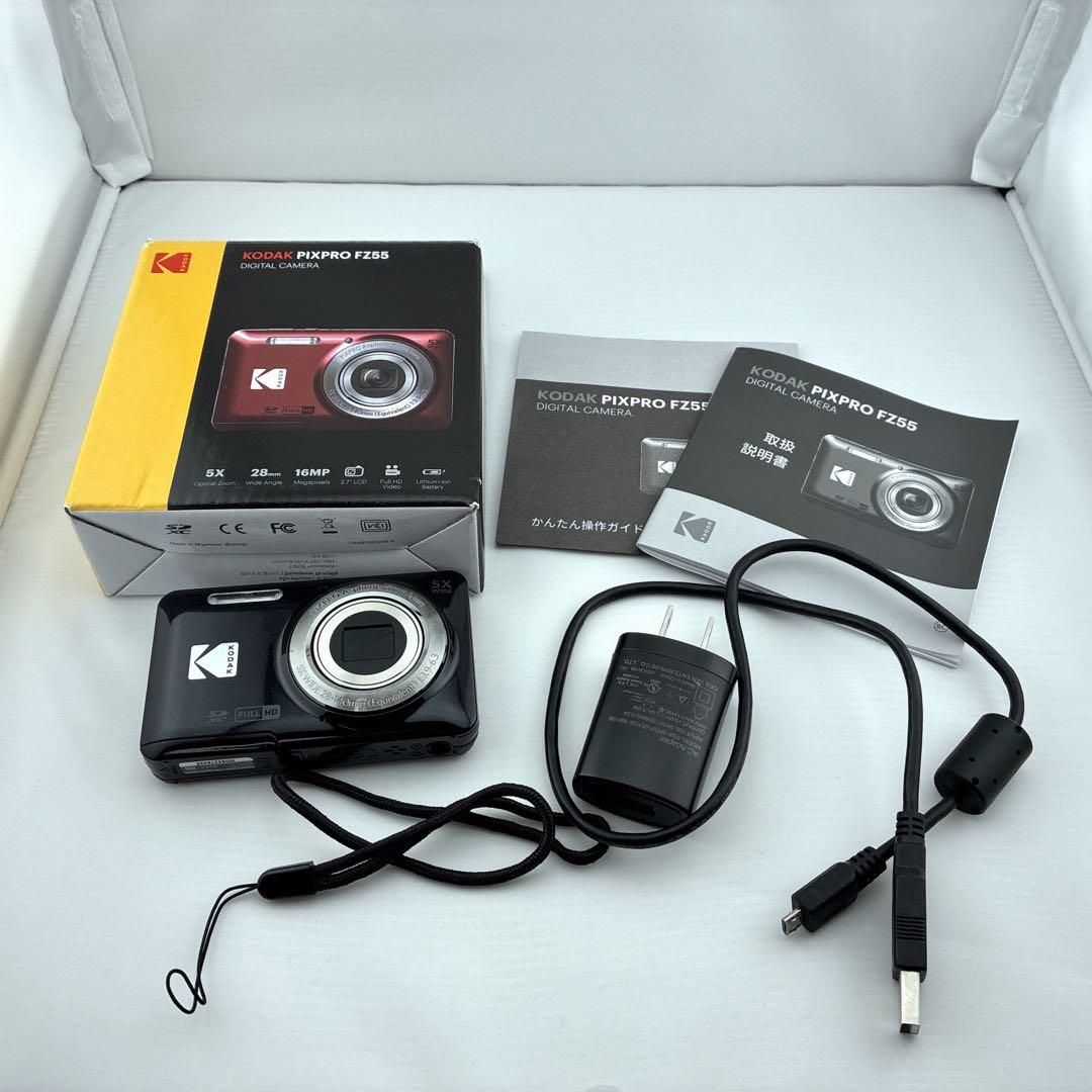 未使用級　Kodak PIXPRO FZ55 コンパクトデジタルカメラ　ブラック