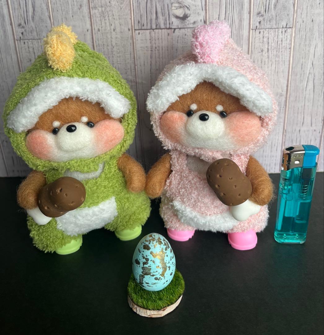 羊毛フェルト 恐竜柴犬ちゃん 男の子・女の子 瞬汰まま