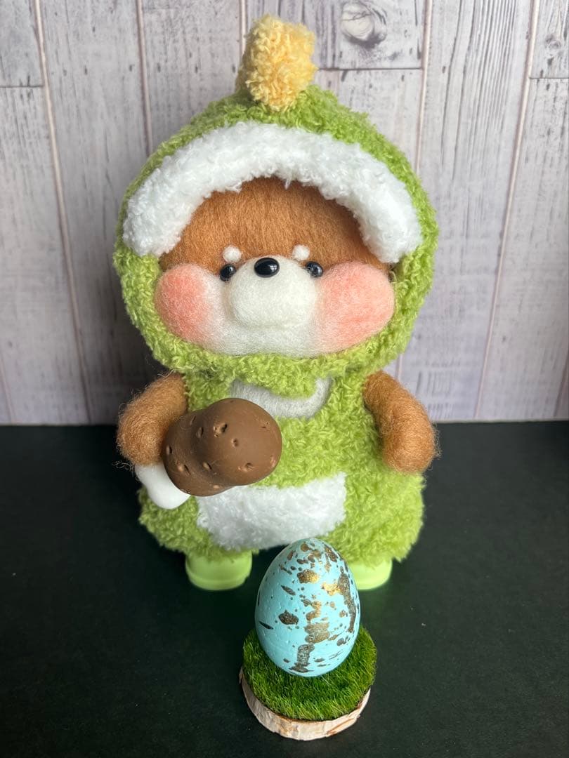 羊毛フェルト 恐竜柴犬ちゃん 男の子・女の子 瞬汰まま