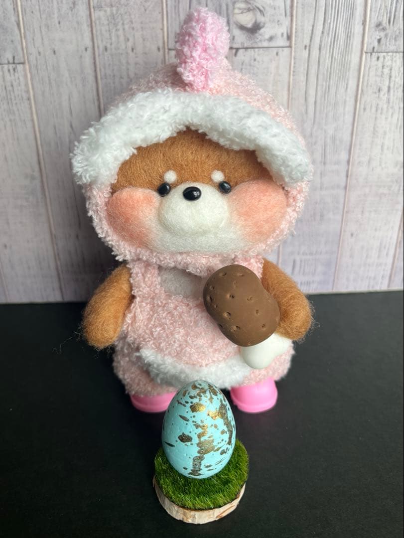 羊毛フェルト 恐竜柴犬ちゃん 男の子・女の子 瞬汰まま