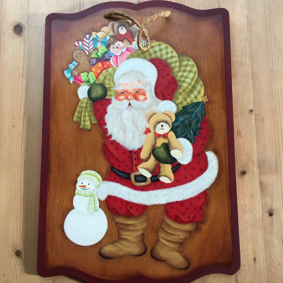 トールペイント作品　クリスマスプレート