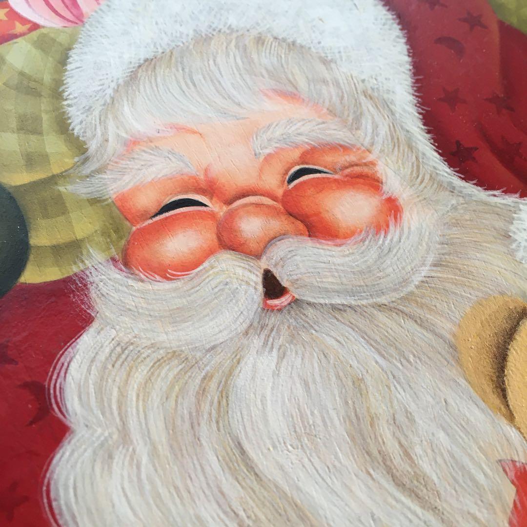 トールペイント作品　クリスマスプレート