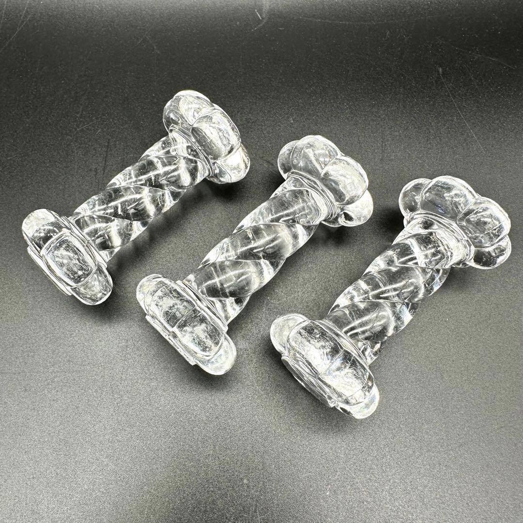 【希少】オールドバカラ カトラリーレスト 箸置き クリスタル 3個セット