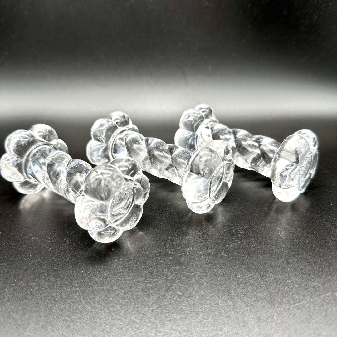 【希少】オールドバカラ カトラリーレスト 箸置き クリスタル 3個セット