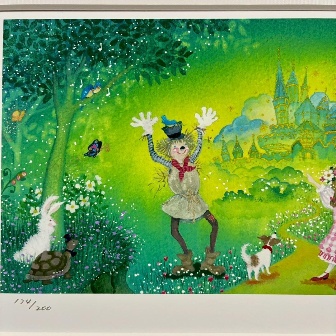 美品 横山真弥「オズの魔法使い 希望の道」アーカイバルプリント サイン・保証書有