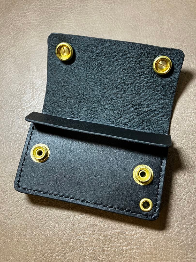 ミニ トラッカーウォレット ショート 3層 姫路レザー アポロコンチョ