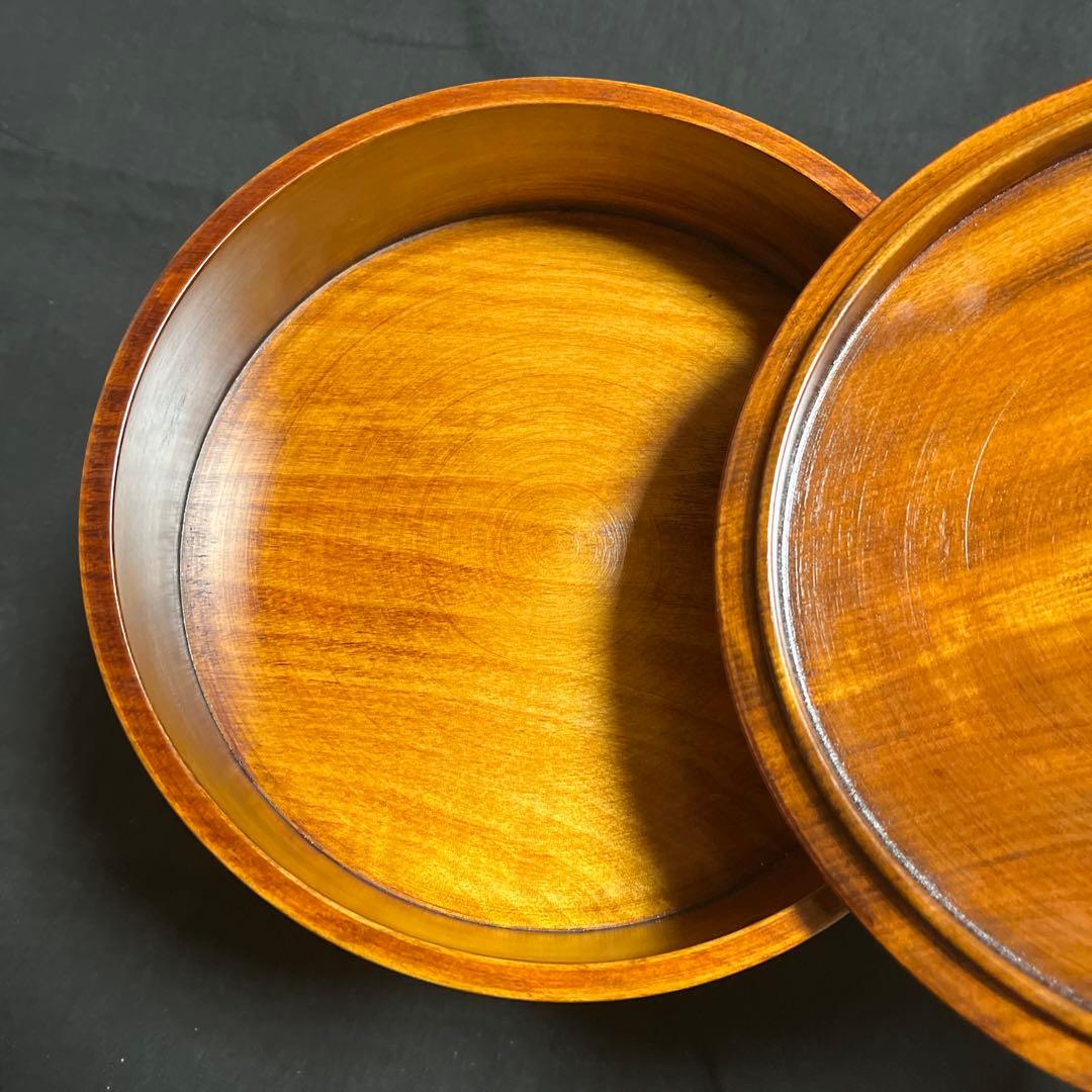 岡山　烏城彫　竹仙　3段重ね