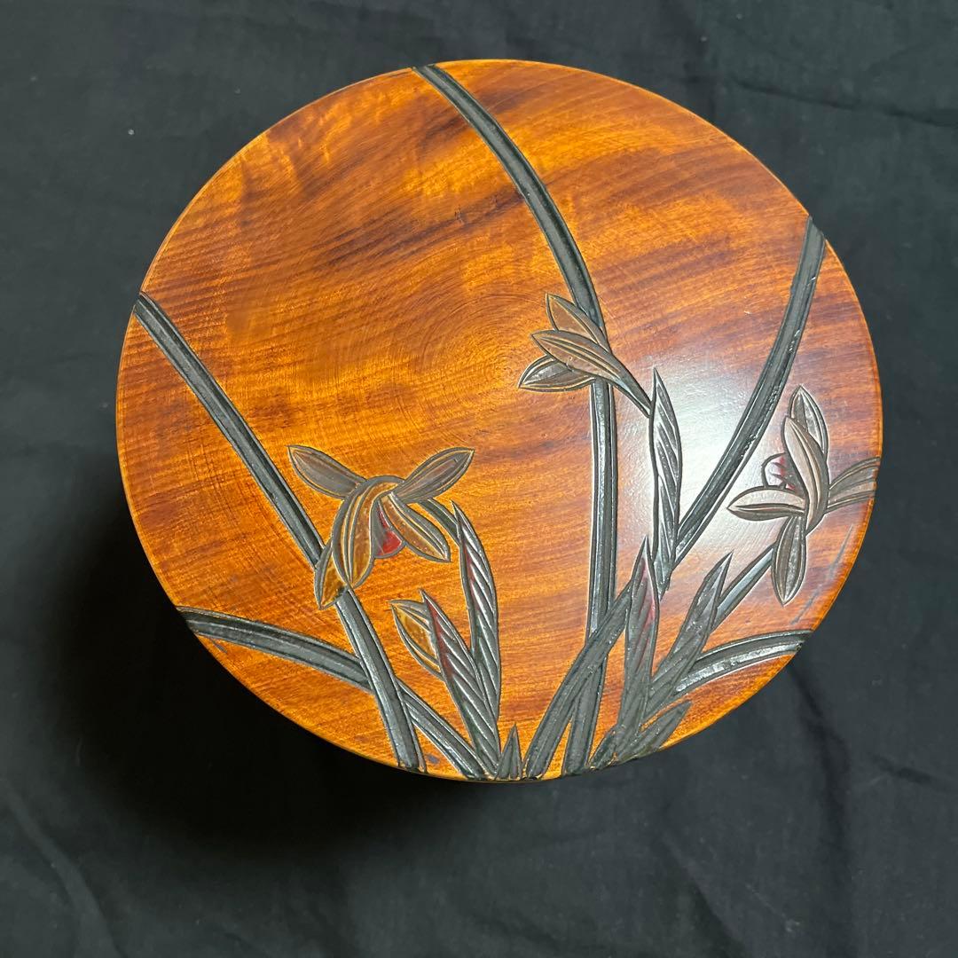 岡山　烏城彫　竹仙　3段重ね