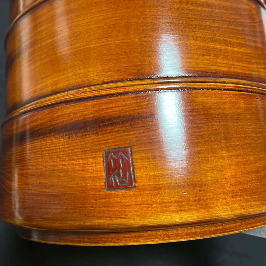 岡山　烏城彫　竹仙　3段重ね