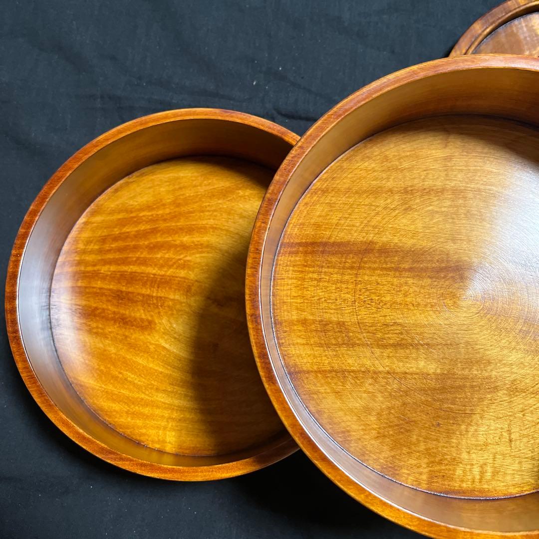 岡山　烏城彫　竹仙　3段重ね