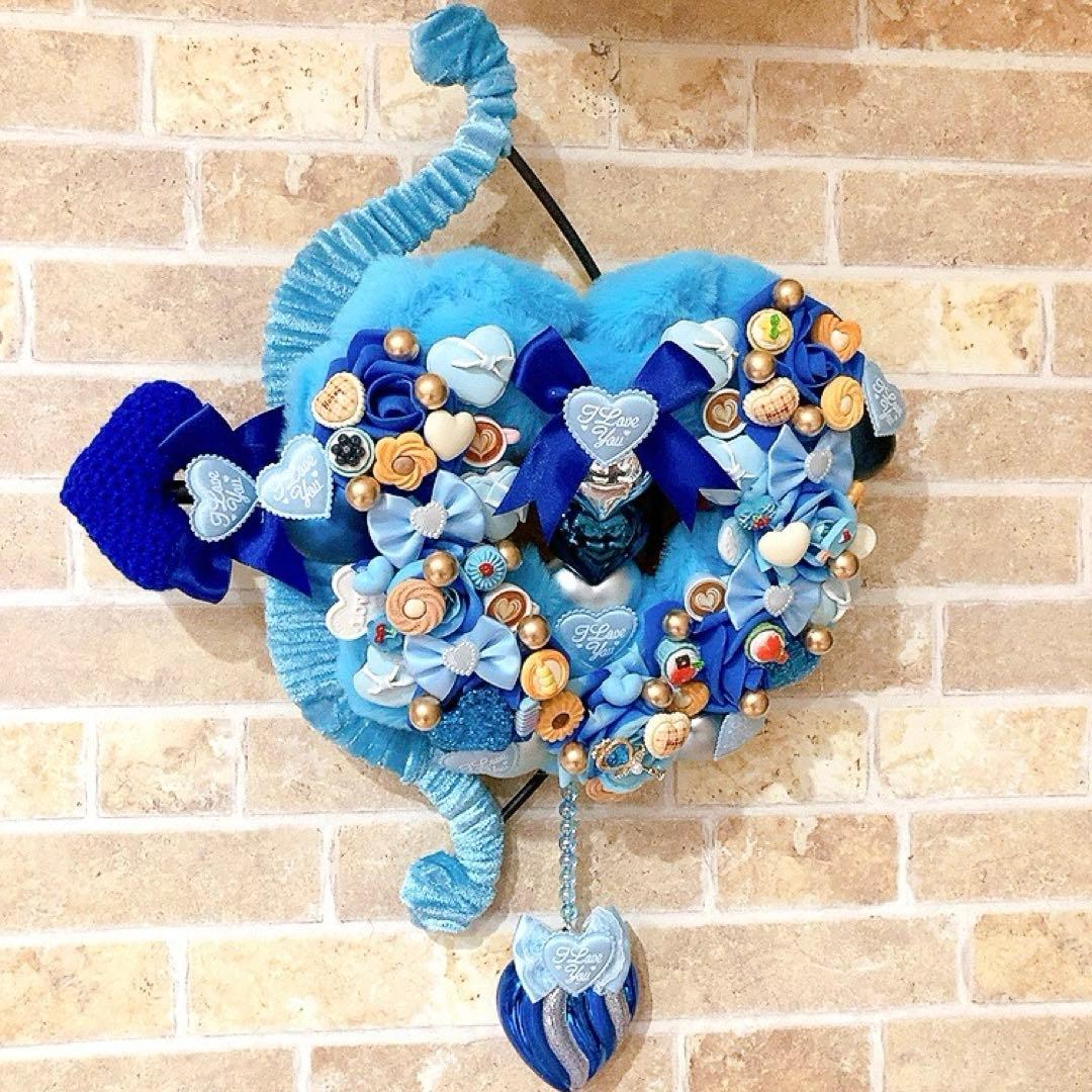 フラワーリース♡フェイクファーとキューピットの弓矢の超可愛い♡ホワイトデーリース