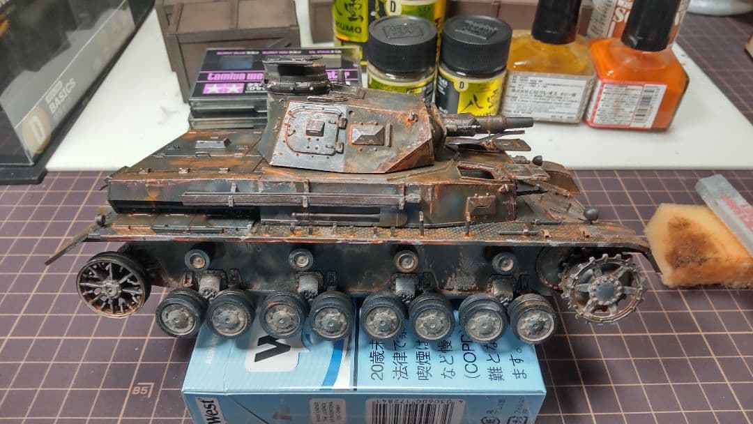 ガルパン1/35 大洗学園車庫 ジオラマ 問い合わせ分