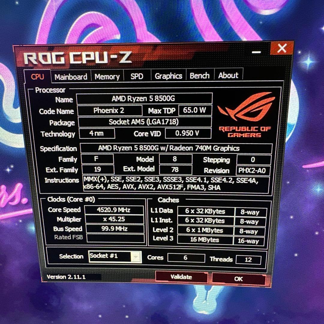 CPU AMD RYZEN 5 8500G