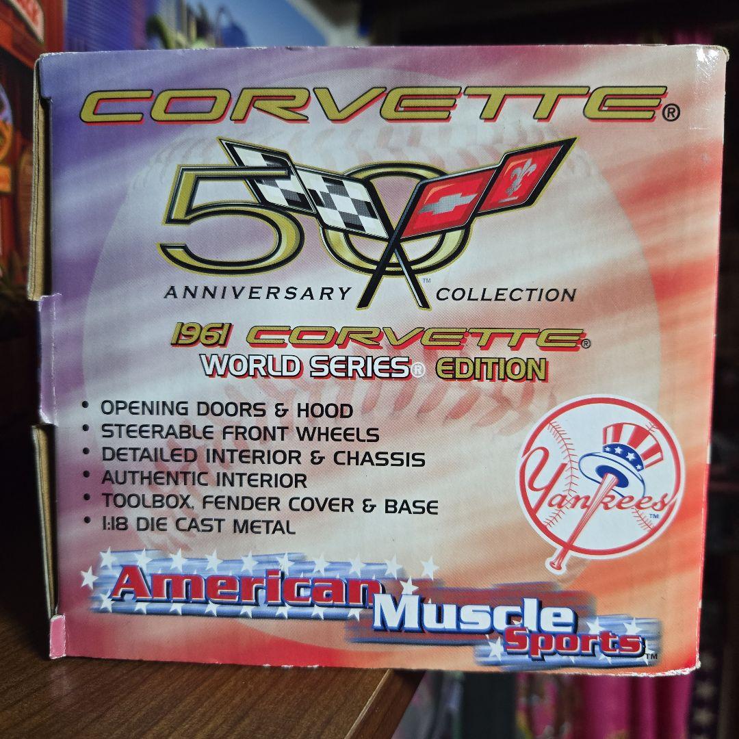 シボレーコルベット1961 Corvette Yankees 限定版 1:18
