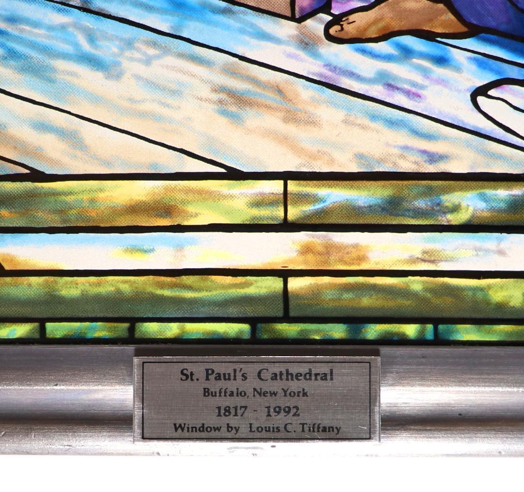 ルイス・C・ティファニー ヴィンテージ ステンドグラス エマオへ向かうキリスト