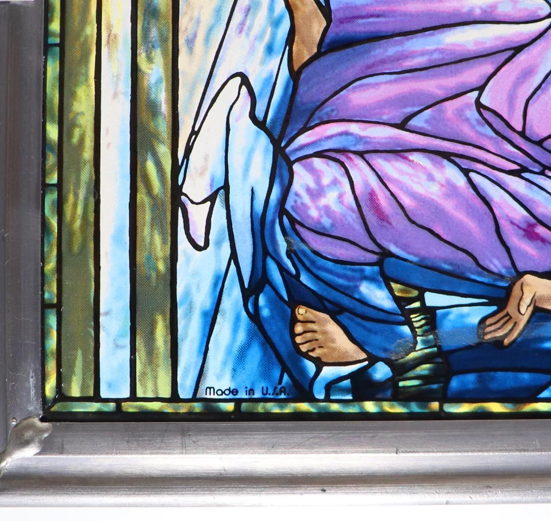 ルイス・C・ティファニー ヴィンテージ ステンドグラス エマオへ向かうキリスト