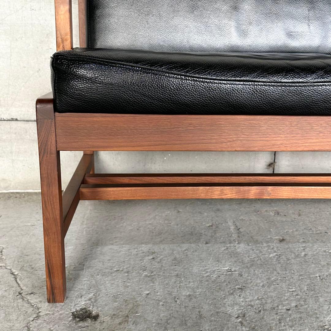 ♡天然革×ウォールナット♡ 2Pソファ 北欧ヴィンテージ シギヤマ家具工業