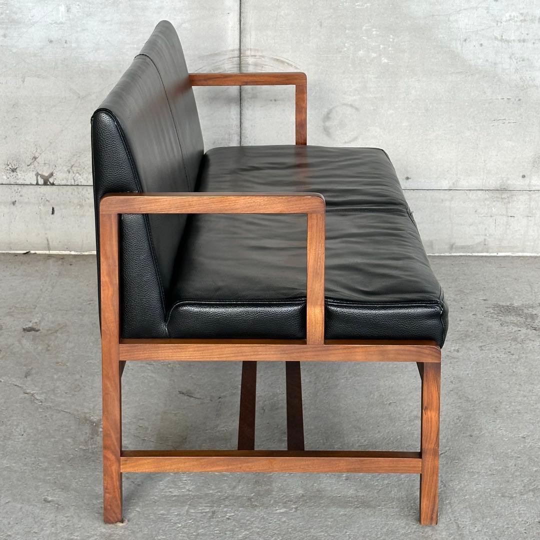 ♡天然革×ウォールナット♡ 2Pソファ 北欧ヴィンテージ シギヤマ家具工業