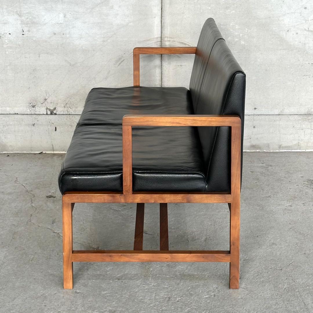 ♡天然革×ウォールナット♡ 2Pソファ 北欧ヴィンテージ シギヤマ家具工業