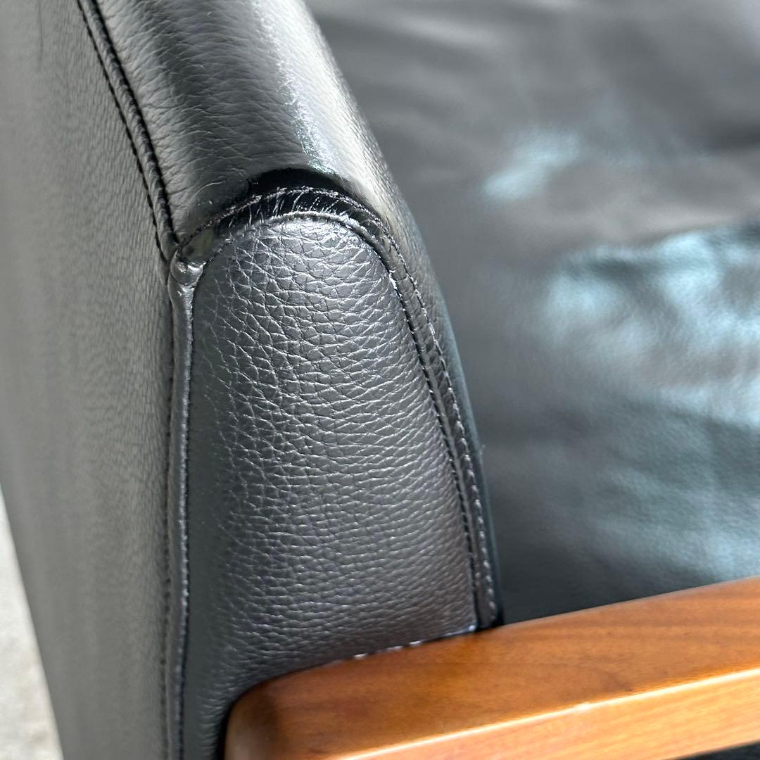 ♡天然革×ウォールナット♡ 2Pソファ 北欧ヴィンテージ シギヤマ家具工業