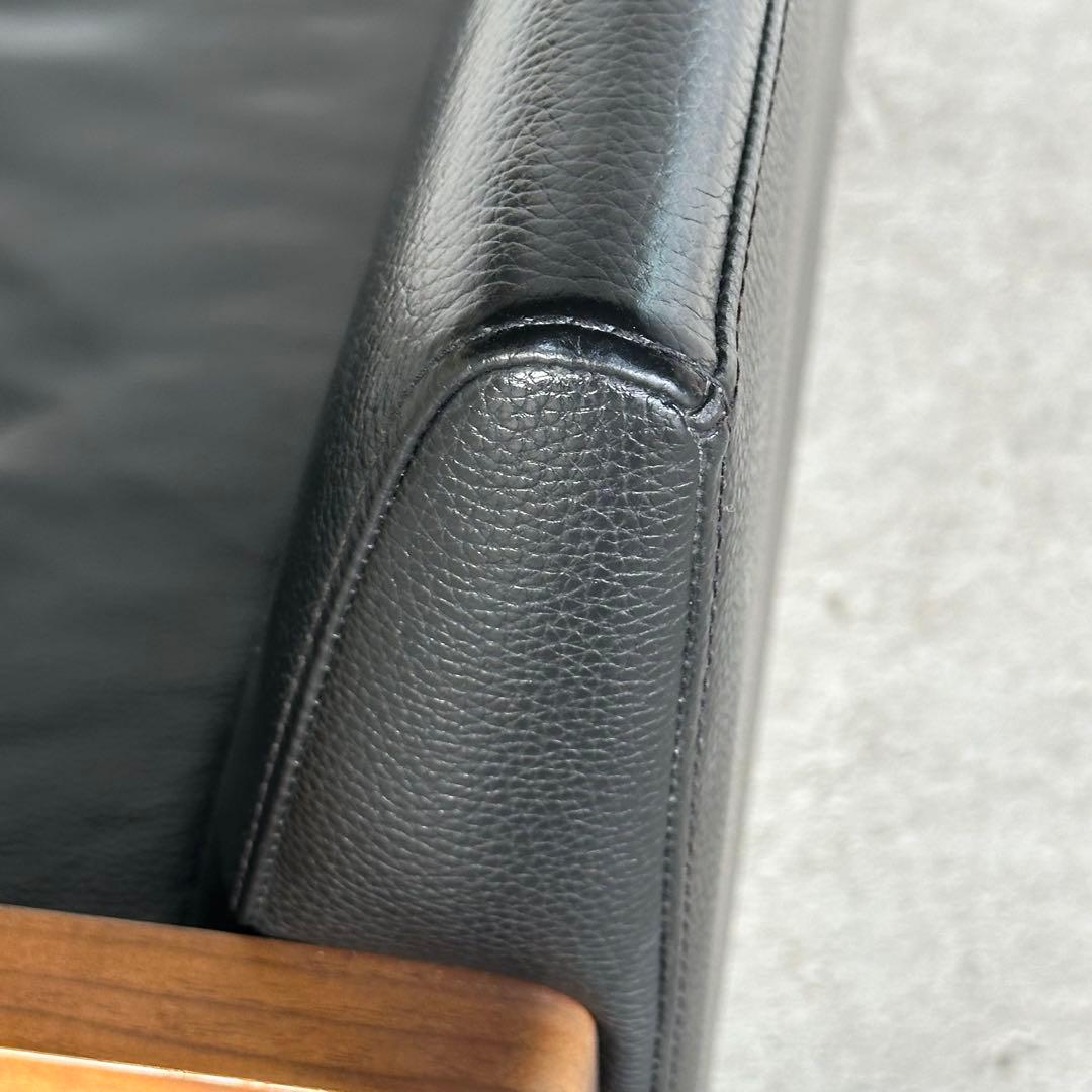 ♡天然革×ウォールナット♡ 2Pソファ 北欧ヴィンテージ シギヤマ家具工業