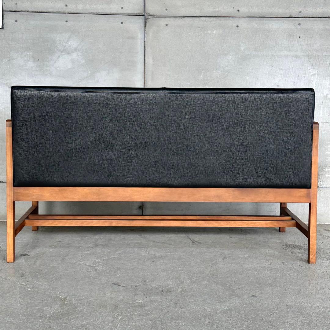 ♡天然革×ウォールナット♡ 2Pソファ 北欧ヴィンテージ シギヤマ家具工業