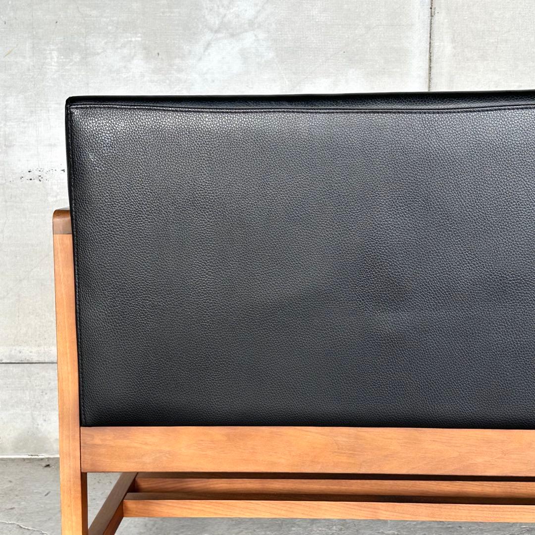 ♡天然革×ウォールナット♡ 2Pソファ 北欧ヴィンテージ シギヤマ家具工業