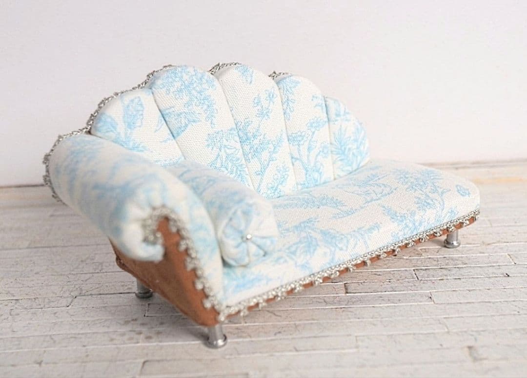 シズ❀ 1/12カウチソファ▪️1/8ウィングチェア3人用