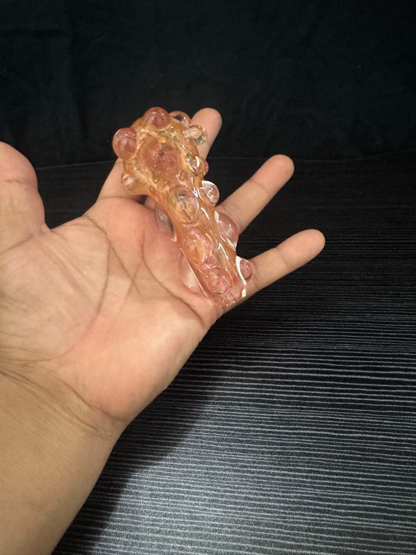 グラス・カップ・酒器 XXL gold lumpy pipe