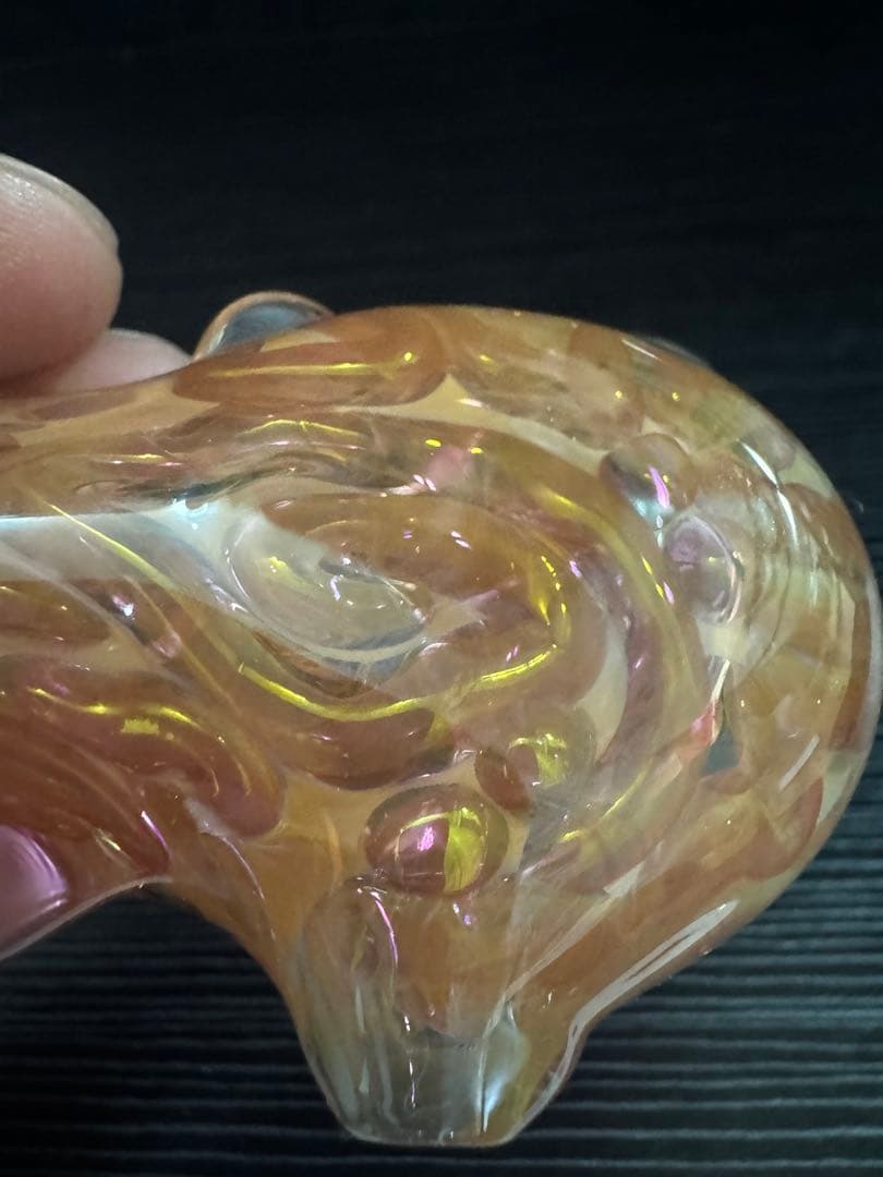 グラス・カップ・酒器 XXL gold lumpy pipe