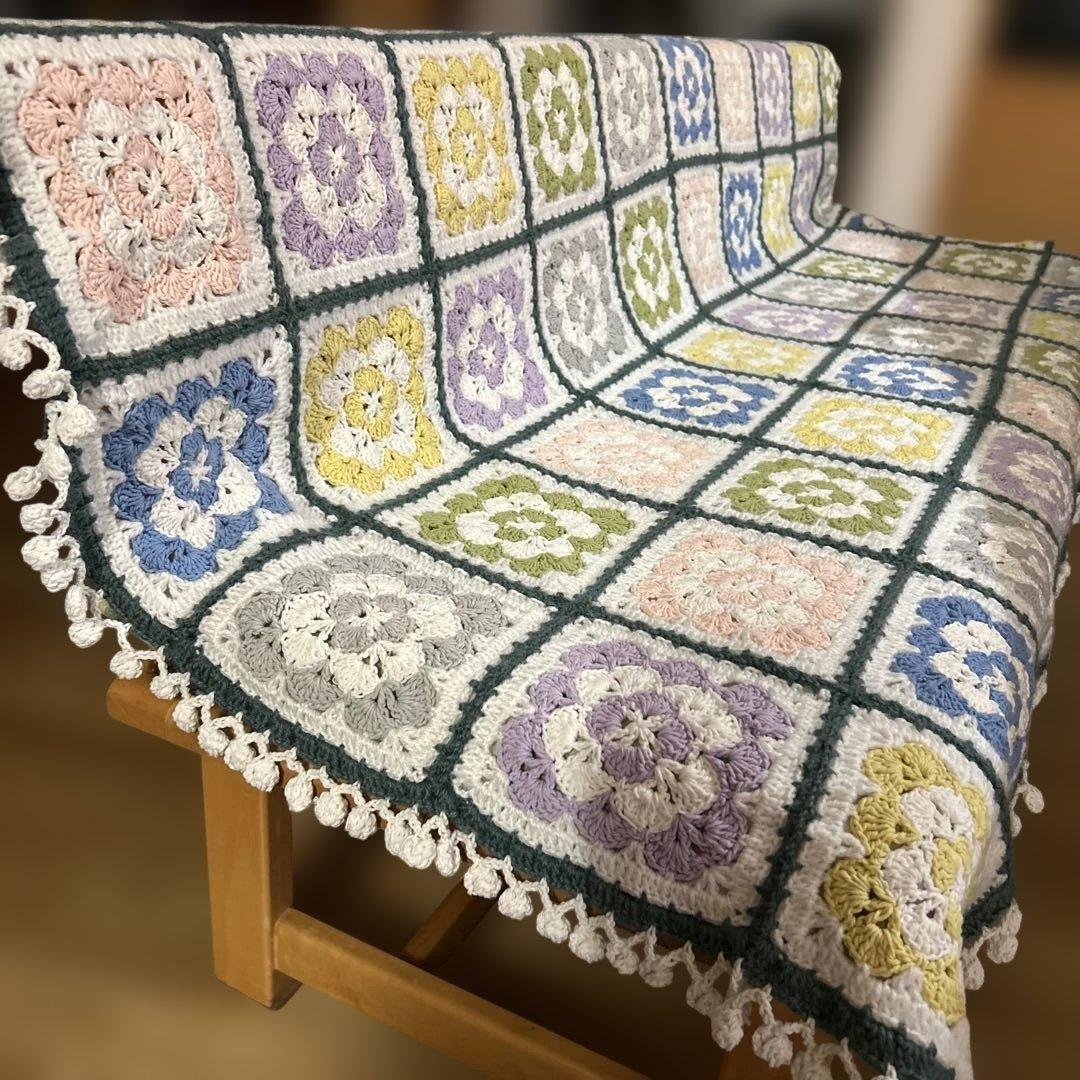 手編み　♡マルチカバー♡