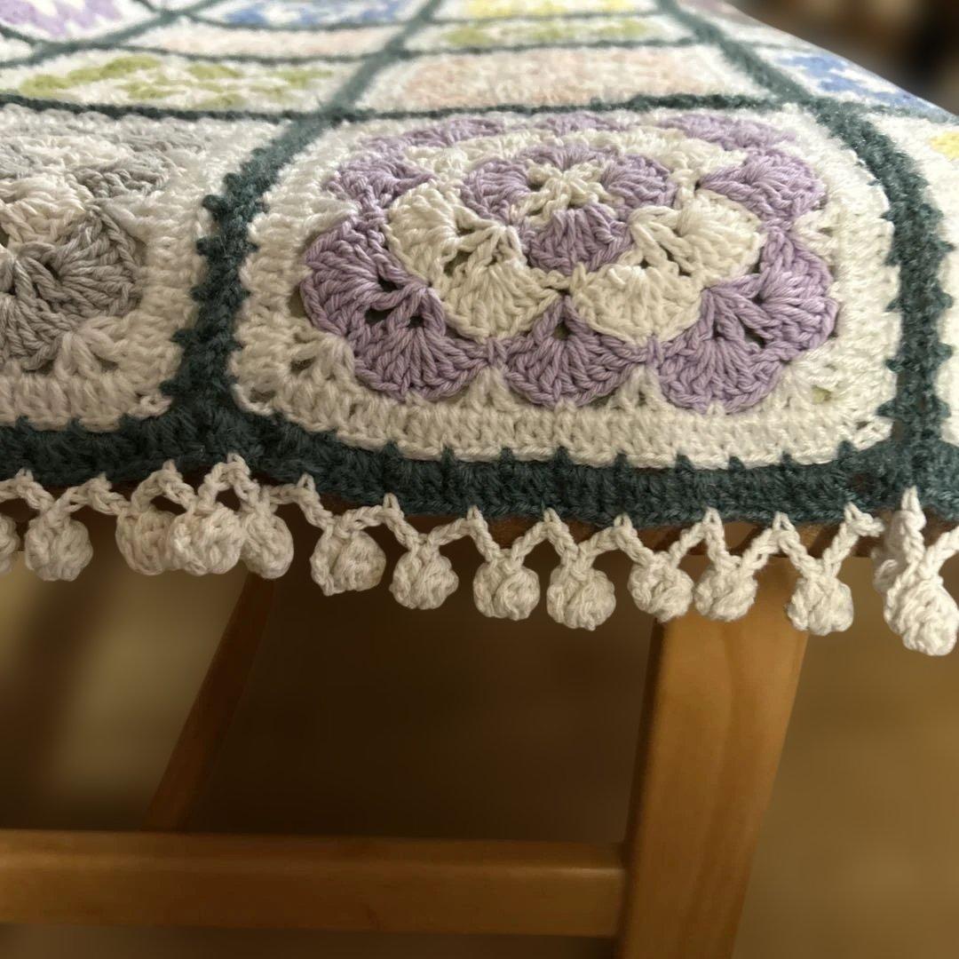 手編み　♡マルチカバー♡