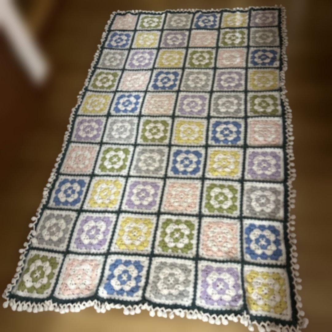 手編み　♡マルチカバー♡