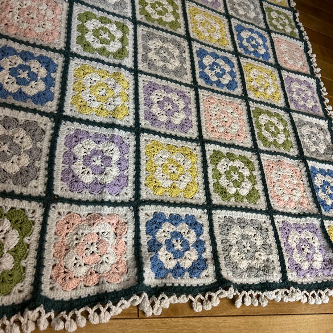 手編み　♡マルチカバー♡