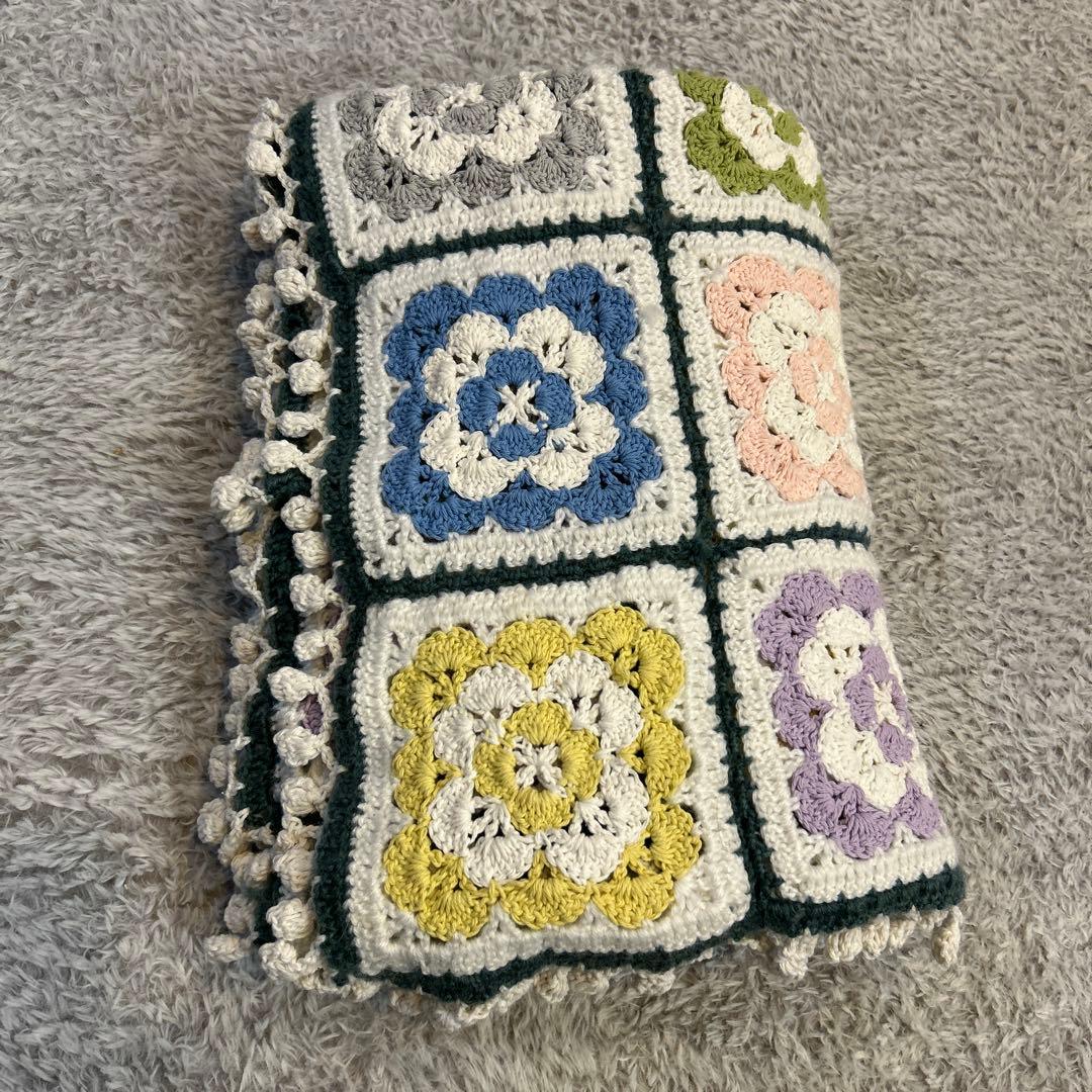 手編み　♡マルチカバー♡