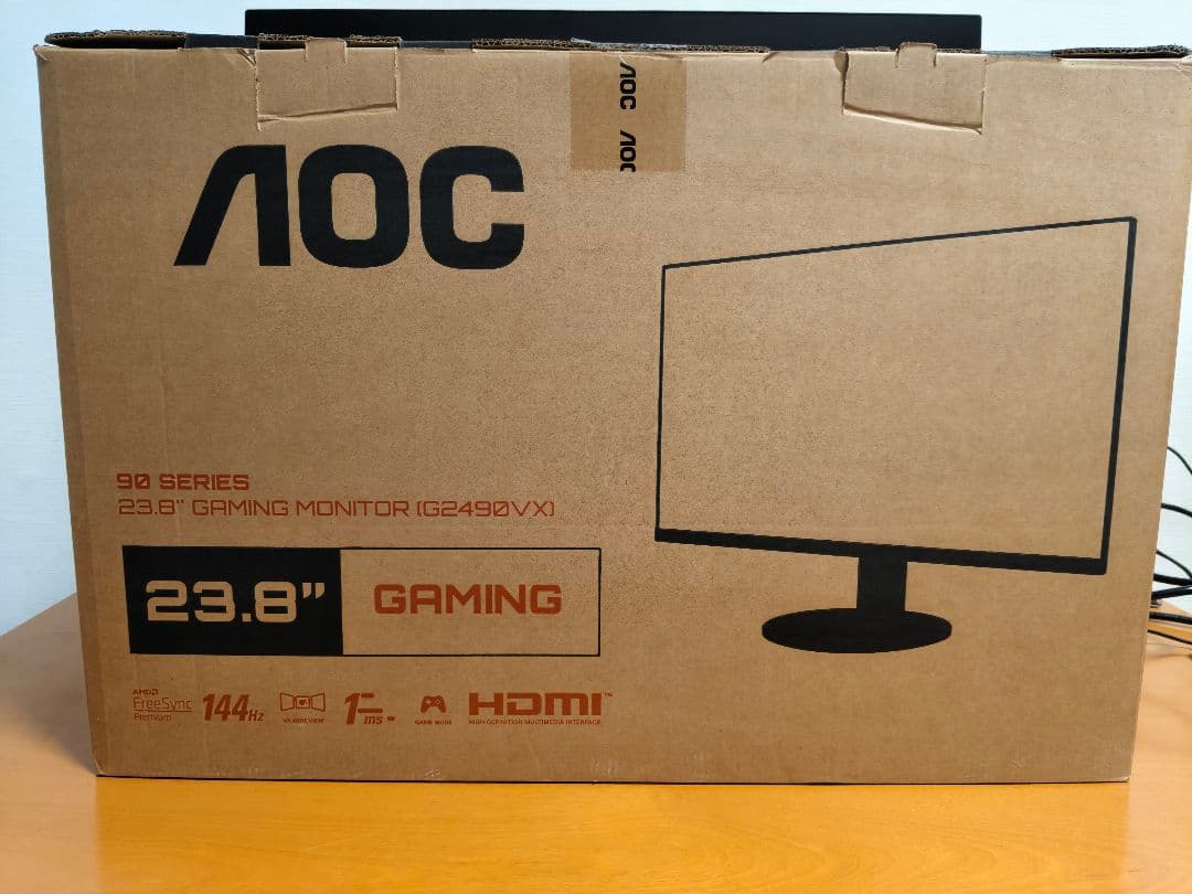 AOC 23.8インチ ゲーミングモニター G2490VX 144hz