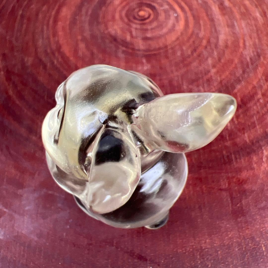 天然石　手彫りうさぎ　シトリン