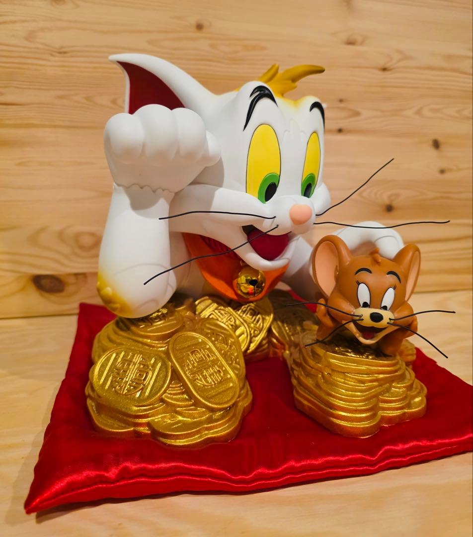 トムとジェリー・バスト　第2弾　招き猫　フィギュア 大型　希少品