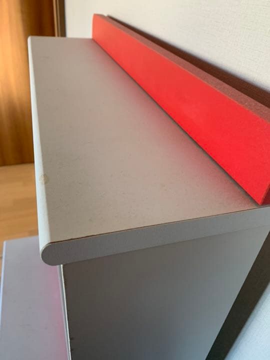 赤　ドレッサー　収納付き