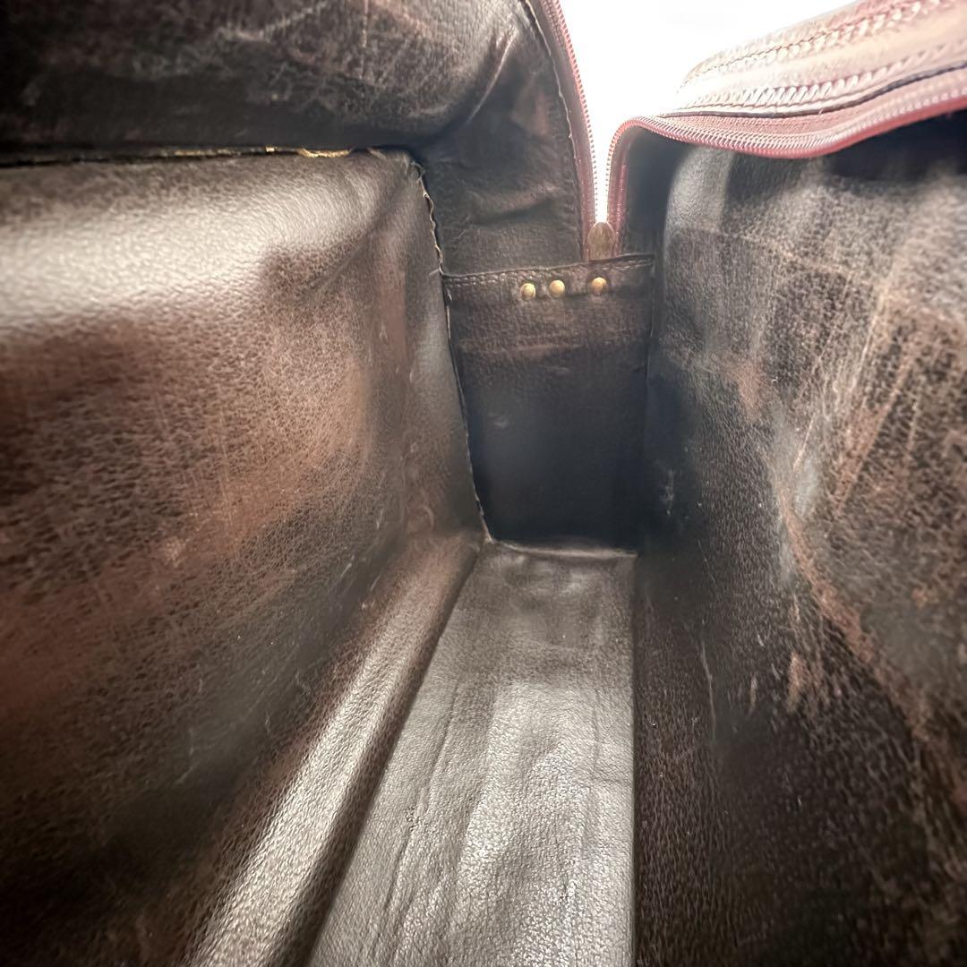 PAPINI 本革 ショルダーバッグ イタリア製 茶 カメラバッグ