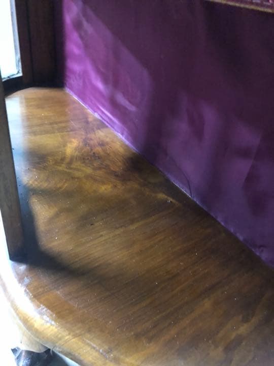 ガラスキャビネット インテリア 棚 猫脚 アンティーク ビンテージ