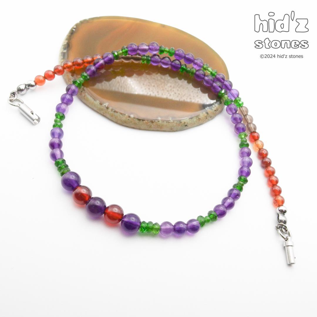 ◆一点もの天然石ネックレス:BySC-018