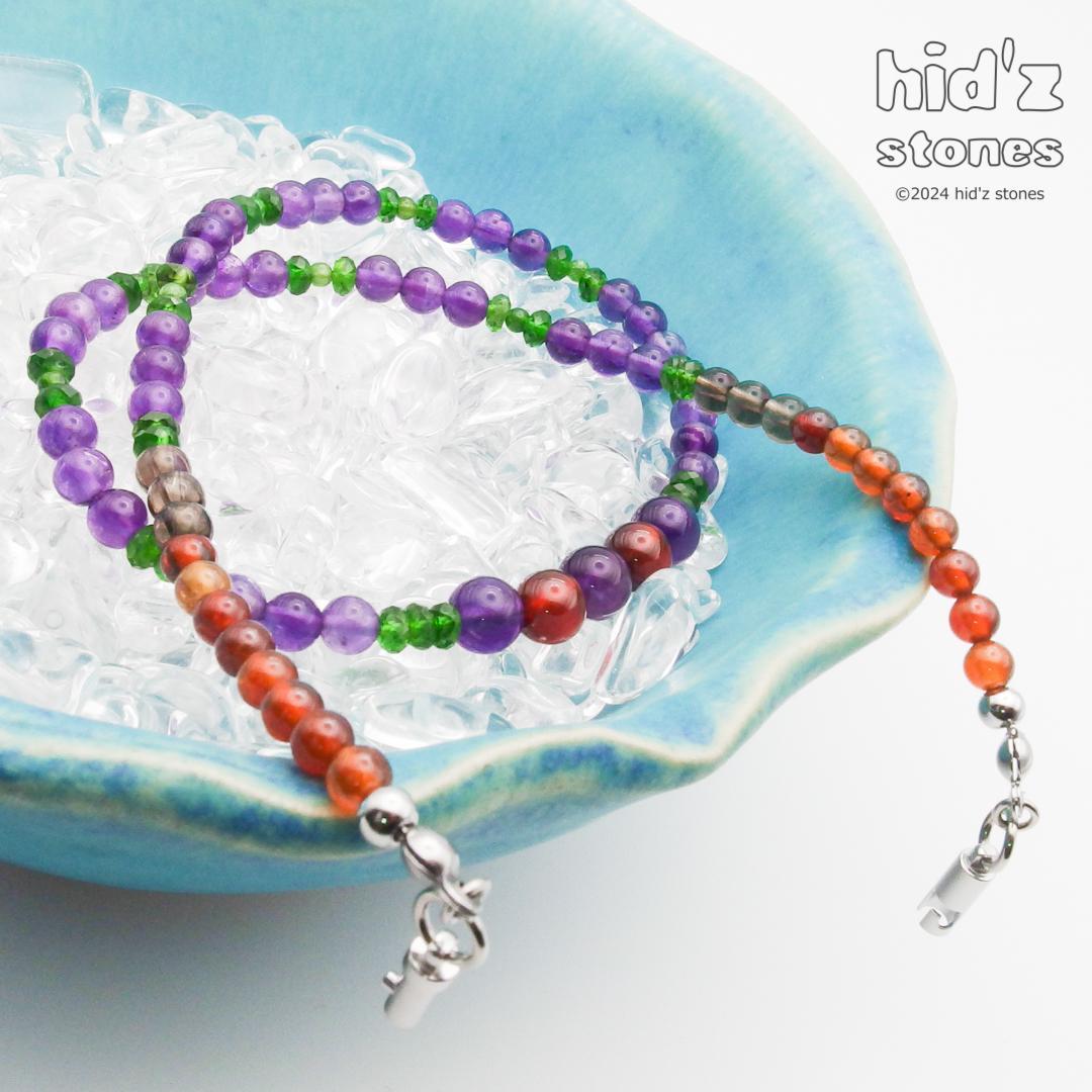 ◆一点もの天然石ネックレス:BySC-018