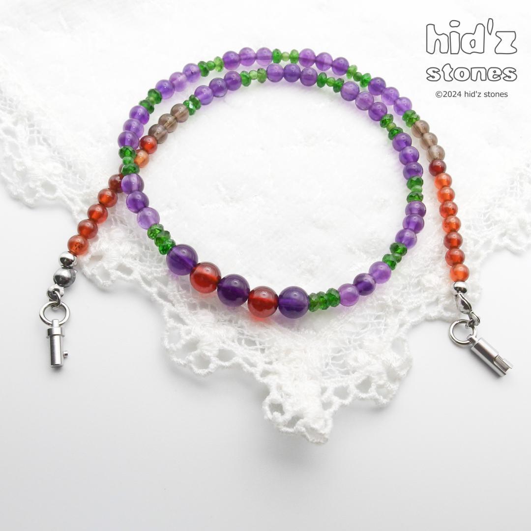 ◆一点もの天然石ネックレス:BySC-018