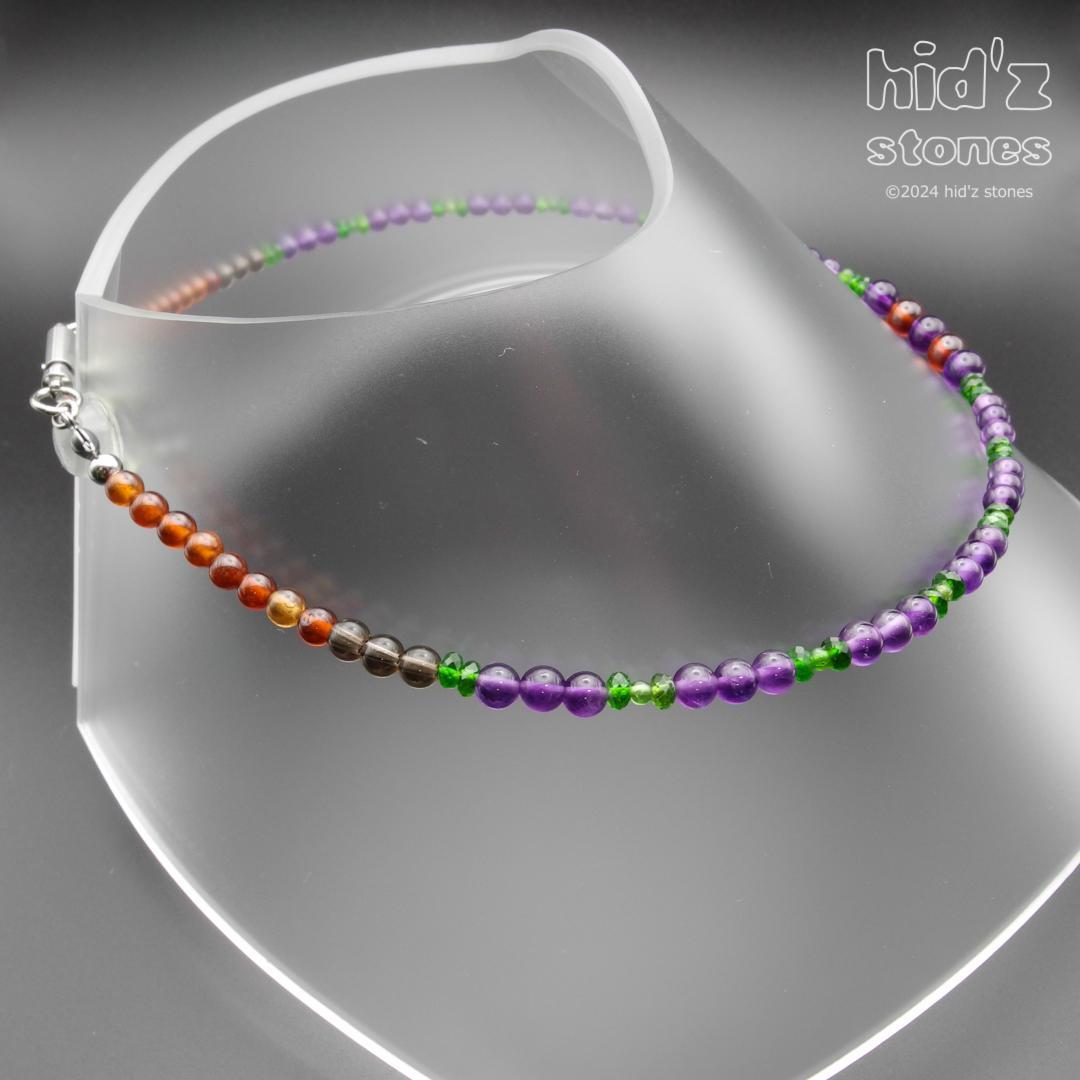 ◆一点もの天然石ネックレス:BySC-018